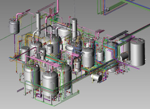 CHEMICAL PROCESS PLANT PIPING, 3D MODEL