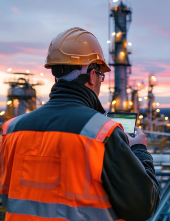 RJ Engineering – an engineer performing a digital survey